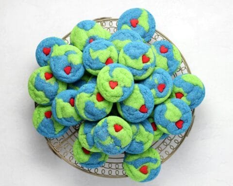 colorful cookies on tray