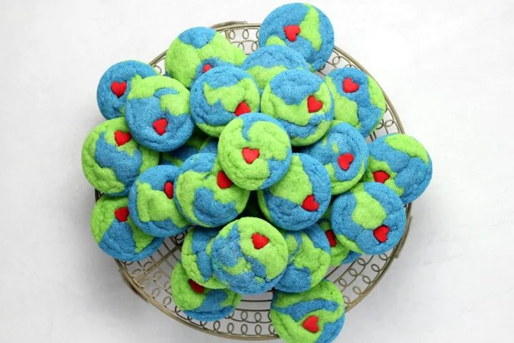 colorful cookies on tray